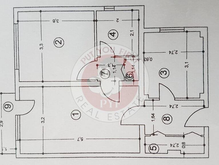 Parcul Sebastian | Apartament 2 camere | 55mp | semidecomandat | B8430